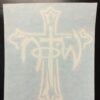 NOTW cross vinyl decal
