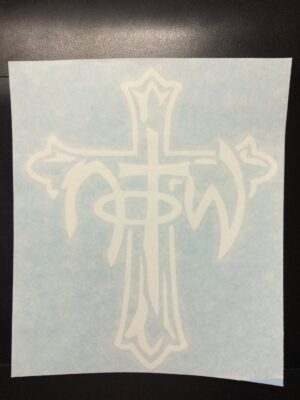 NOTW cross vinyl decal