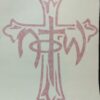 NOTW cross vinyl decal