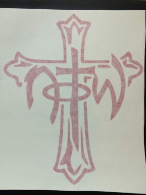 NOTW cross vinyl decal