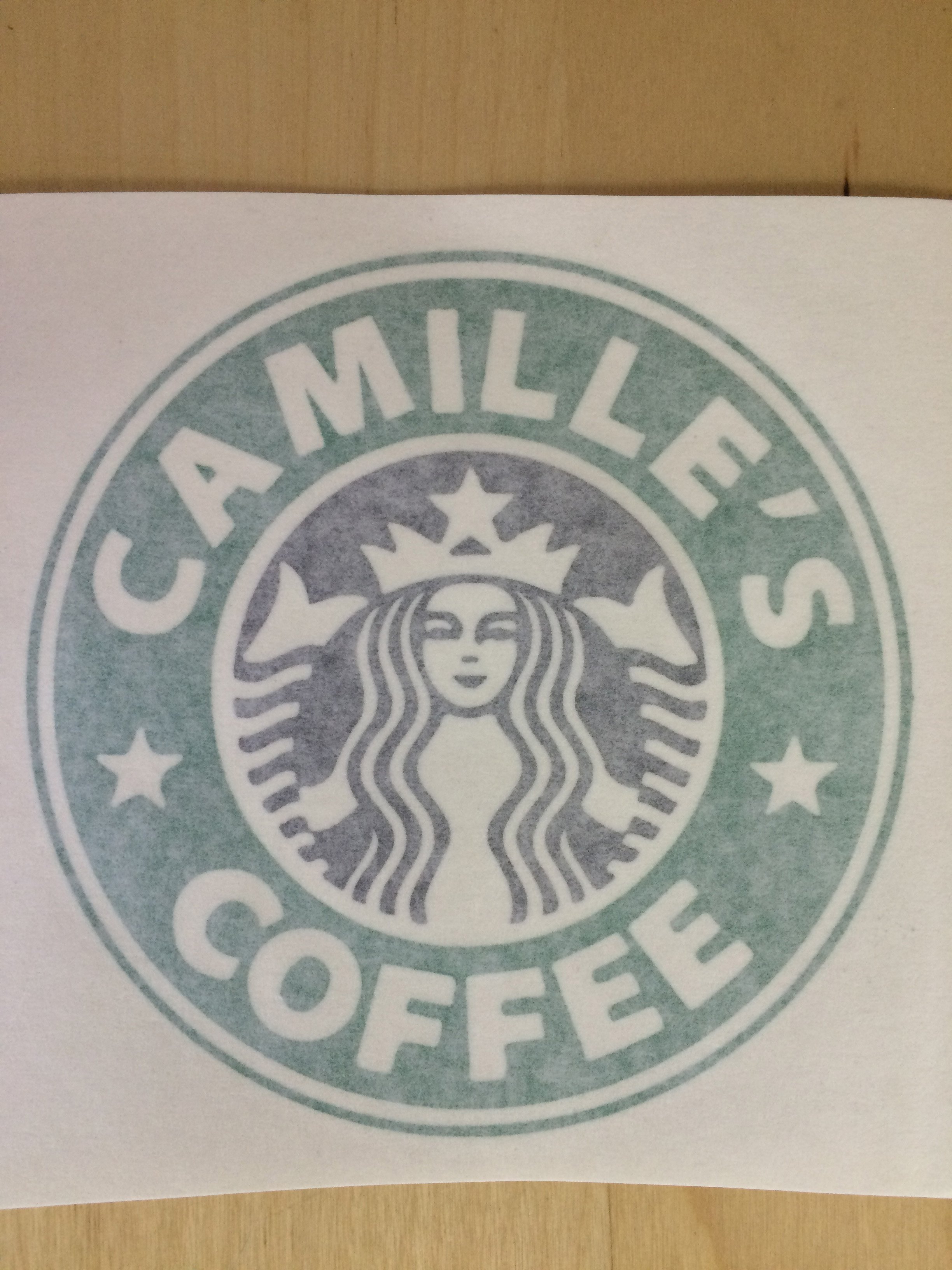 custom starbucks logo vinyl decal