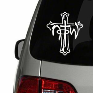 NOTW cross vinyl decal