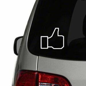 Facebook like symbol vinyl decal