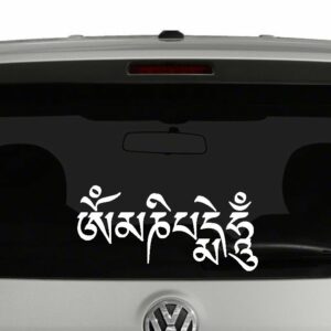 Om Mani Padme Hum Mantra Vinyl Decal