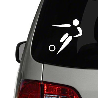 Soccer Silhouette Symbol Vinyl Decal