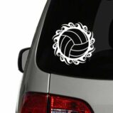 Tribal Volleyball Vinyl Decal