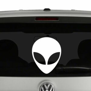 Alien Head Vinyl Decal