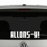 Doctor Who Allons-Y! Vinyl Decal