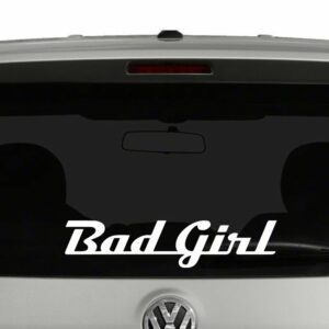 Bad Girl Word Art Vinyl Decal