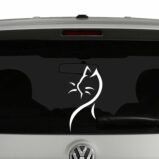 Cat Line Art Vinyl Decal