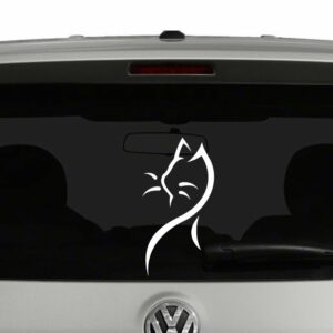 Cat Line Art Vinyl Decal