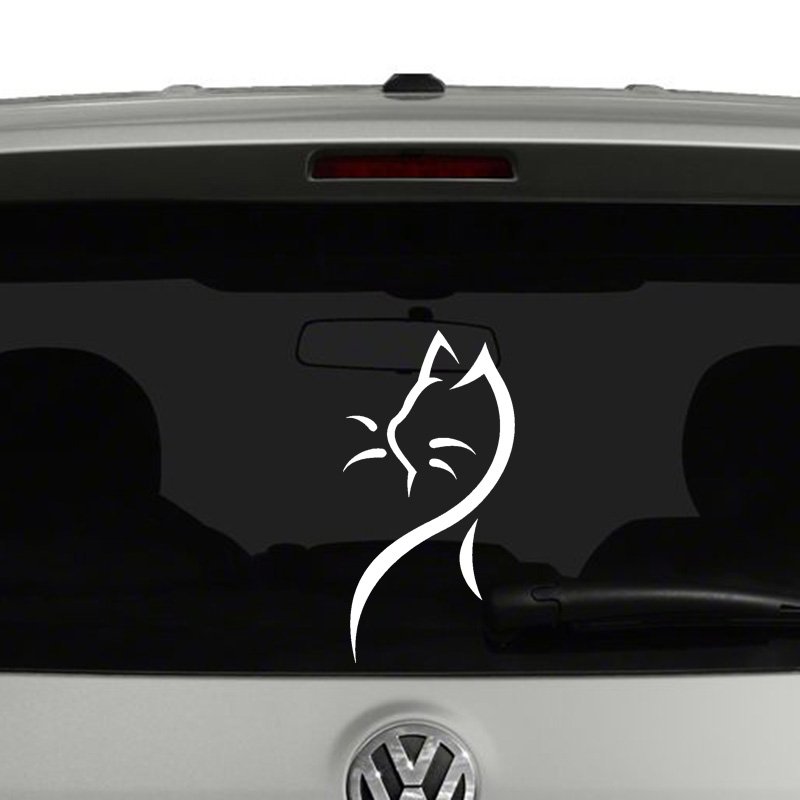 Cat Line Art Vinyl Decal