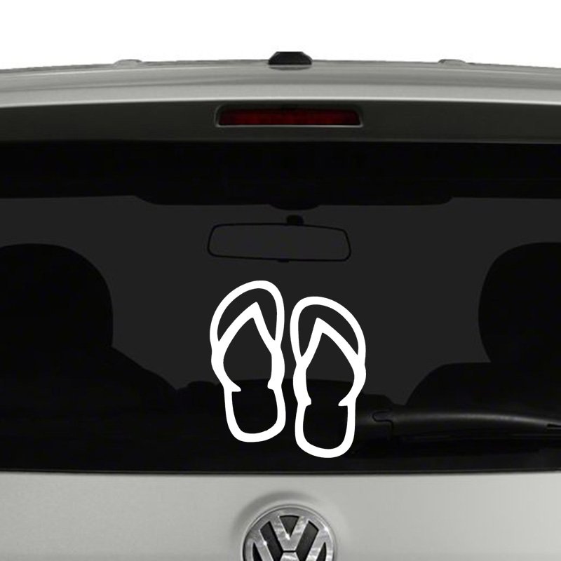 Flip Flops Sandels Vinyl Decal