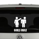 Girls Rule Vinyl Decal