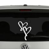 Pair of Hearts Vinyl Decal