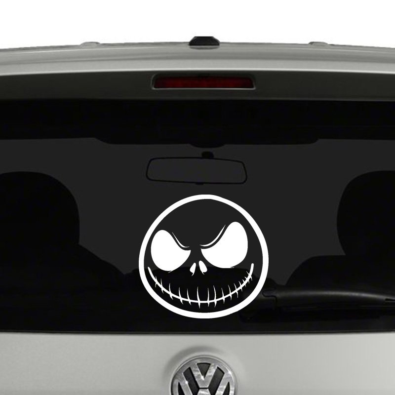 Jack Skellington Face Vinyl Decal