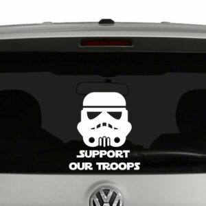 Support Our Troops Stormtrooper Vinyl Decal