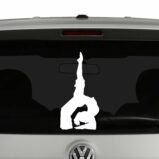 Silhouette Yoga Pose Vinyl Decal