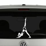 Silhouette Yoga Pose Vinyl Decal