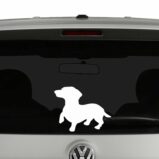 Dachshund Dog Sillhouette Vinyl Decal