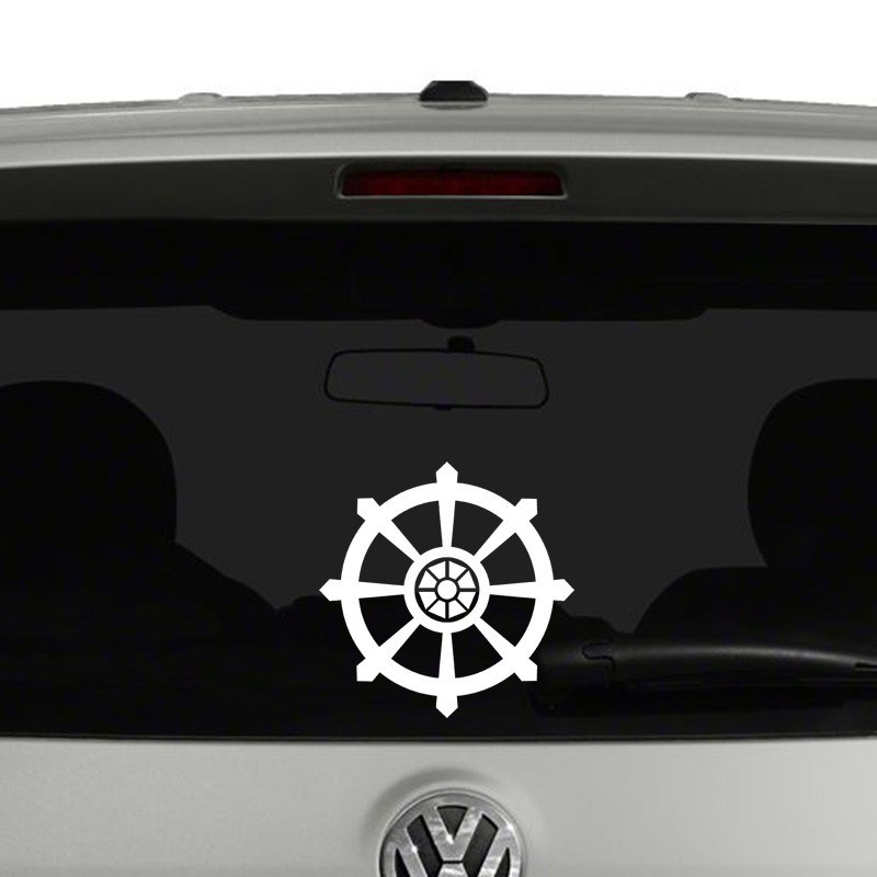 Buddhist Dharma Wheel Vinyl Decal