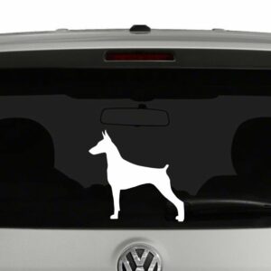 Doberman Dog Sillhouette Vinyl Decal