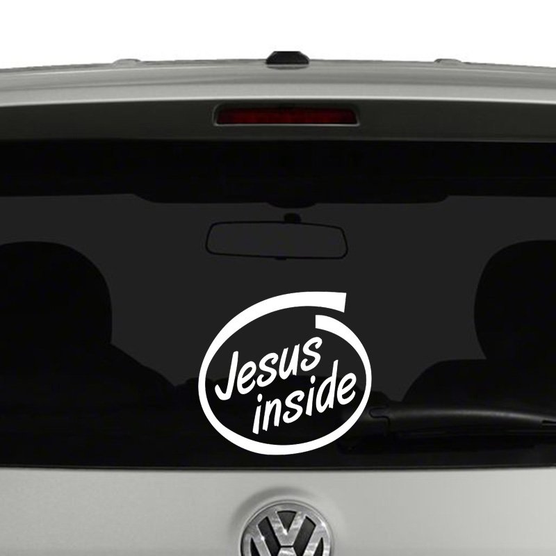 Jesus Inside (Intel Spoof) Vinyl Decal