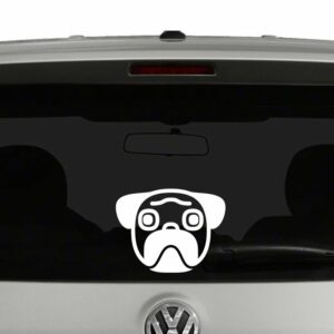 Pug Dog Face Vinyl Decal