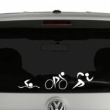 Triathlon Pictogram Vinyl Decal