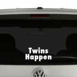 Twins Happen Vinyl Decal