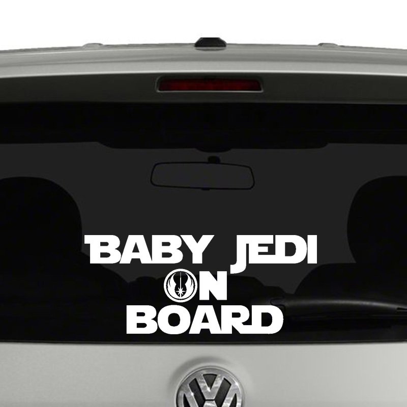 Baby Jedi on Board Vinyl Decal