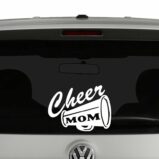 Cheer Mom Megaphone Vinyl Decal