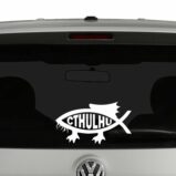 Cthulhu Darwin Fish Vinyl Decal