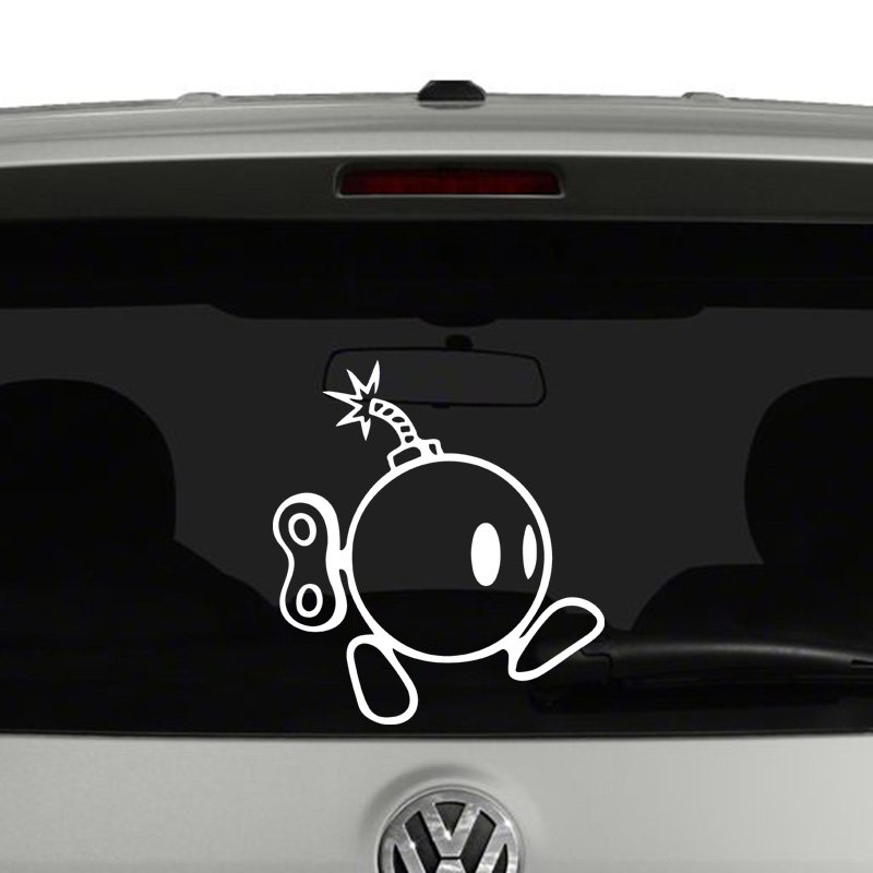 Mario Bros Bob Omb Bomb Vinyl Decal