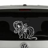 My Little Pony Fluttershy Outline Vinyl Decal