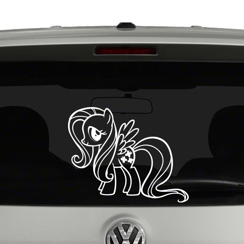 My Little Pony Fluttershy Outline Vinyl Decal