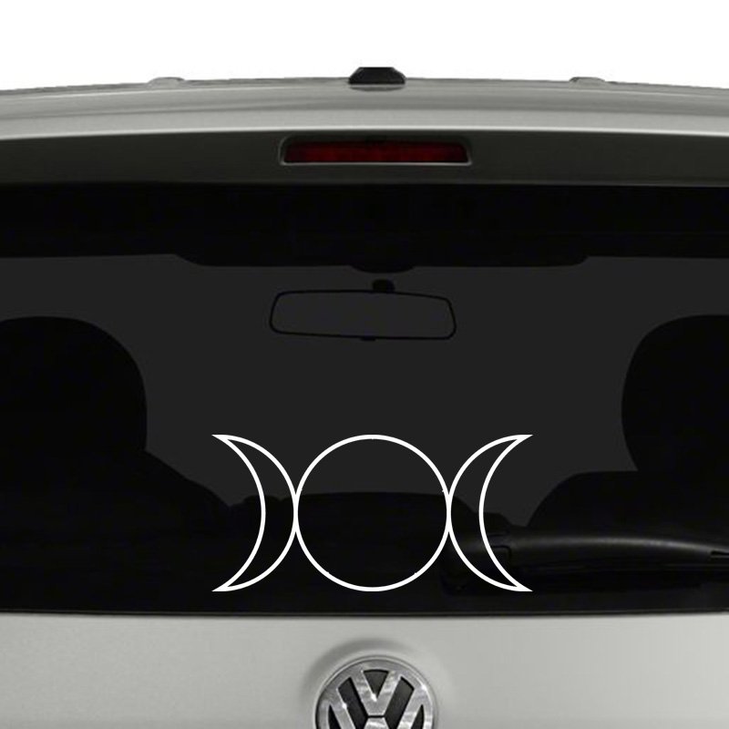 Triple Goddess Symbol Vinyl Decal