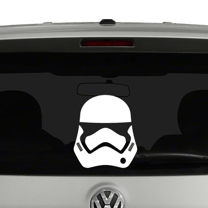 Star Wars Force Awakens Stormtrooper Helmet Vinyl Decal