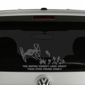 The Empire Doesn't Care About Your Stick Figure Family Vinyl Decal