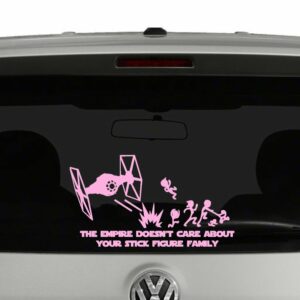 The Empire Doesn't Care About Your Stick Figure Family Vinyl Decal