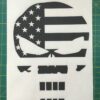 Punisher Flag Skull Vinyl Decal
