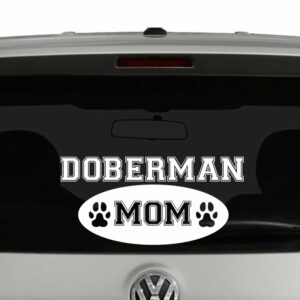 Doberman Mom Vinyl Decal Sticker