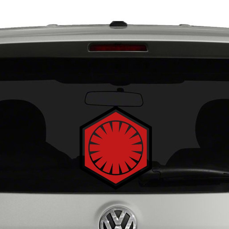 Star Wars First Order Emblem 2 Color Vinyl Decal