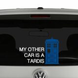 My Other Car is a Tardis Doctor Who Inspired Vinyl Decal Sticker