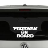 padawan on board vinyl decal