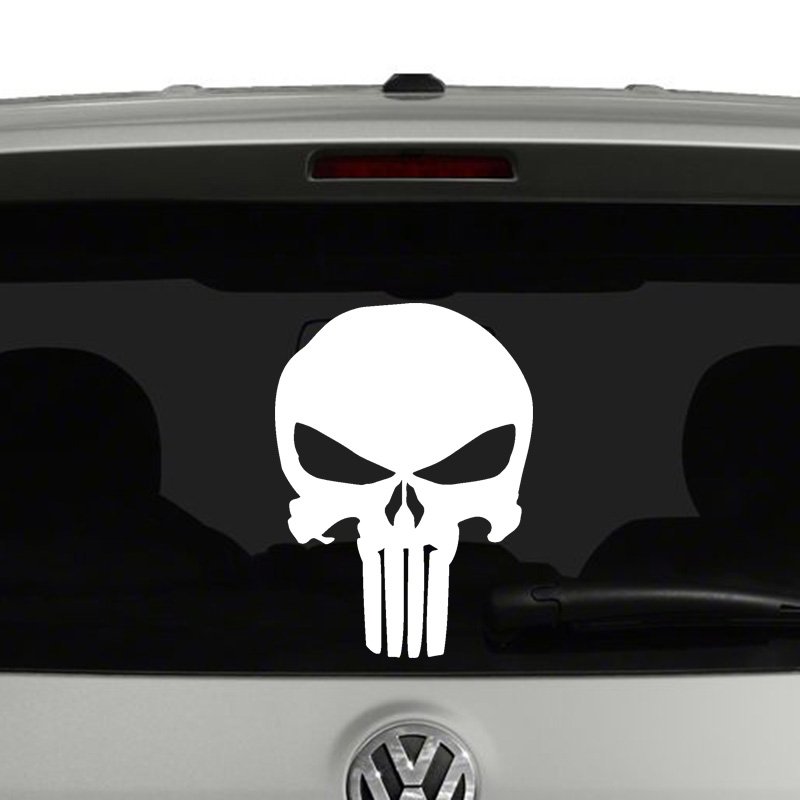 Punisher Skull Vinyl Decal Sticker • Cosmic Frogs Vinyl