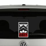 Star Wars Inspired Stormtrooper Obey Vinyl Decal