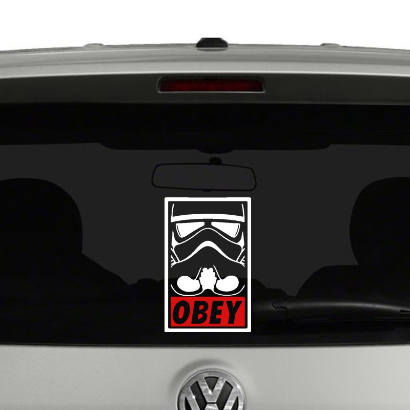 Star Wars Inspired Stormtrooper Obey Vinyl Decal