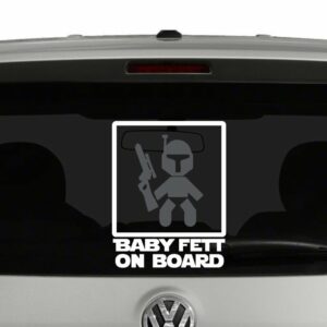 Baby Fett On Board Star Wars Vinyl Decal