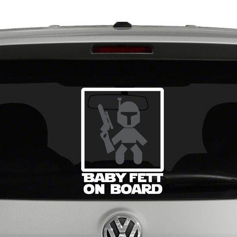Baby Fett On Board Star Wars Vinyl Decal